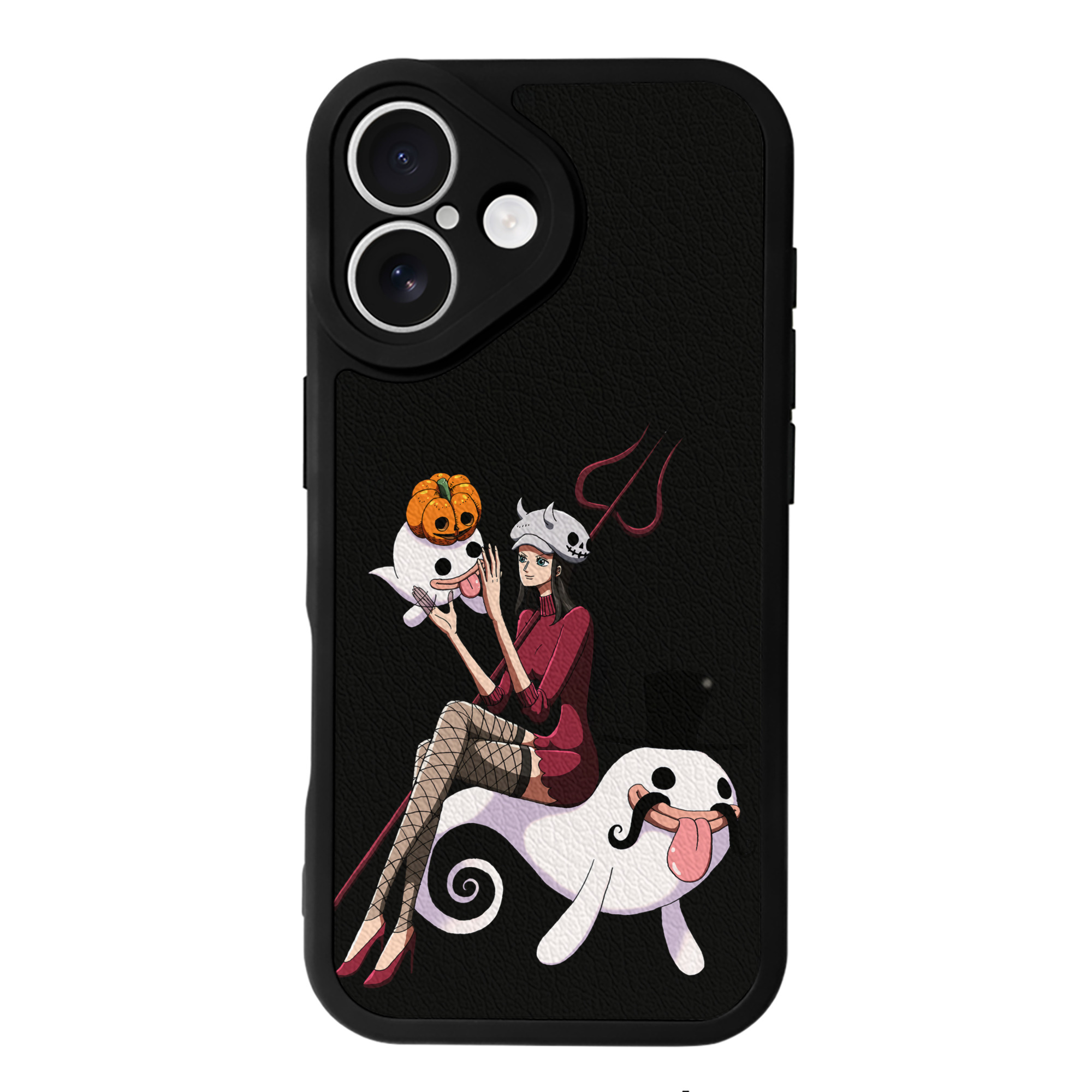 （画像用） ワンピース ニコ・ロビン ONE PIECE Nico Robin 【iPhone 16シリーズ対応】シリコンスマホケース（レザー調） 材質：シリコン